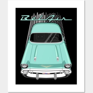 Chevrolet Bel Air 1957 - surf green Posters and Art